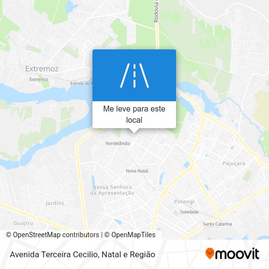 Avenida Terceira Cecilio mapa