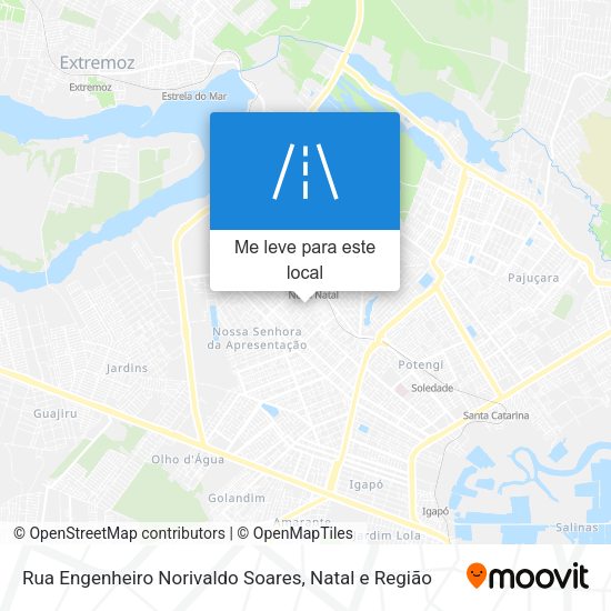Rua Engenheiro Norivaldo Soares mapa