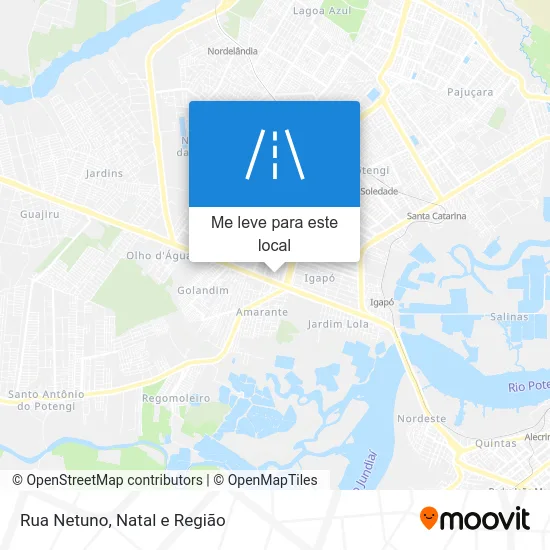Rua Netuno mapa