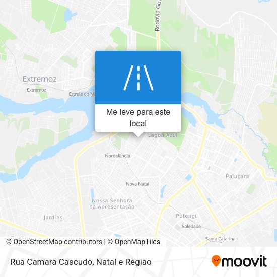 Rua Camara Cascudo mapa