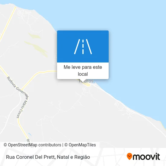 Rua Coronel Del Prett mapa