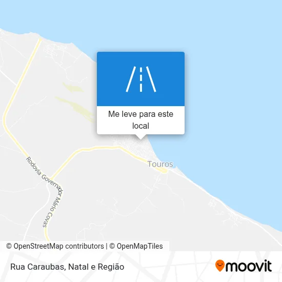 Rua Caraubas mapa