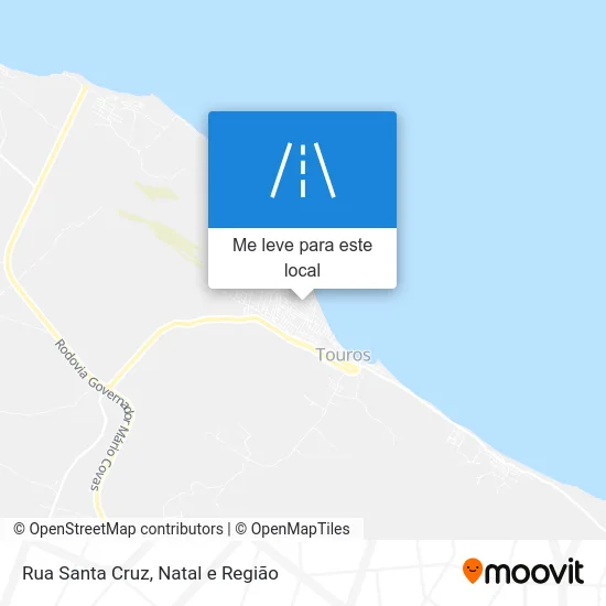 Rua Santa Cruz mapa