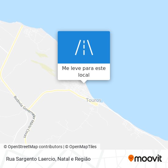 Rua Sargento Laercio mapa