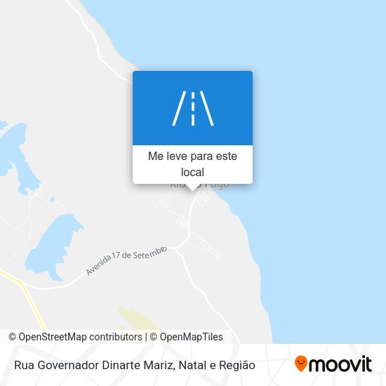 Rua Governador Dinarte Mariz mapa