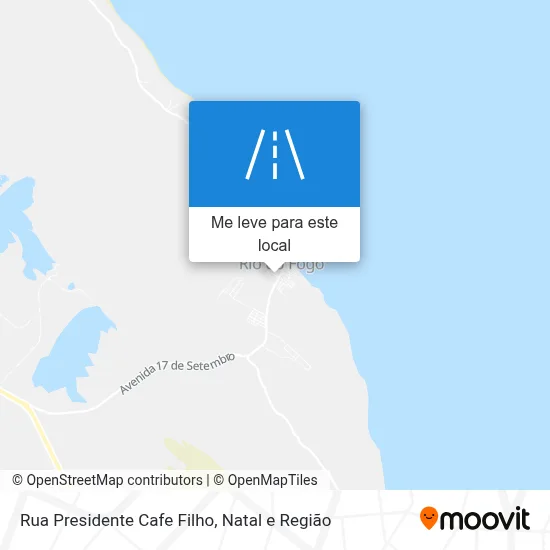 Rua Presidente Cafe Filho mapa