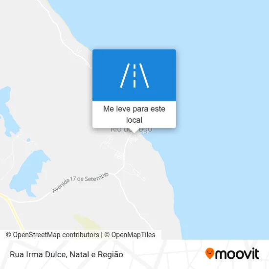 Rua Irma Dulce mapa