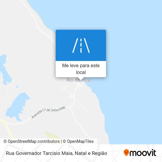 Rua Governador Tarcisio Maia mapa