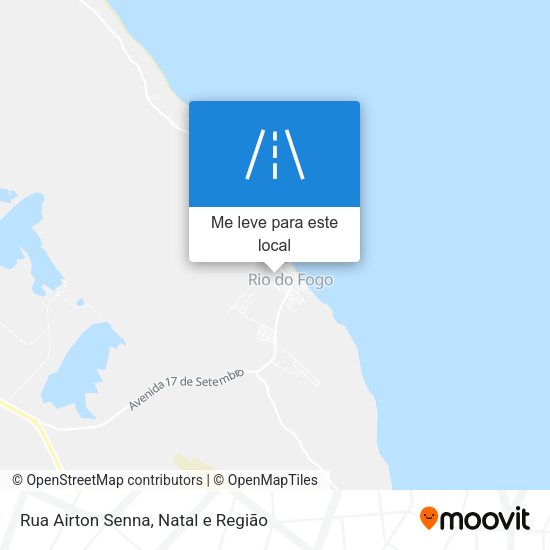 Rua Airton Senna mapa
