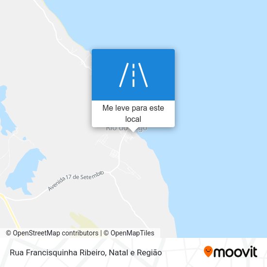 Rua Francisquinha Ribeiro mapa