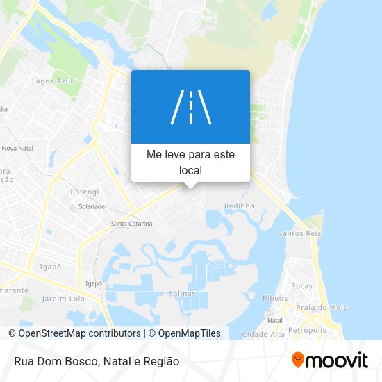Rua Dom Bosco mapa