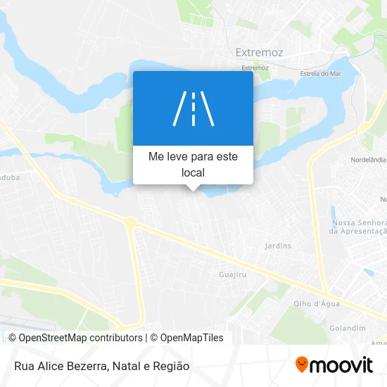 Rua Alice Bezerra mapa