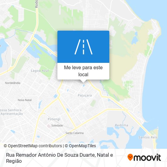 Rua Remador Antônio De Souza Duarte mapa