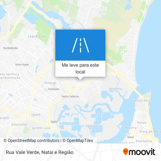 Rua Vale Verde mapa