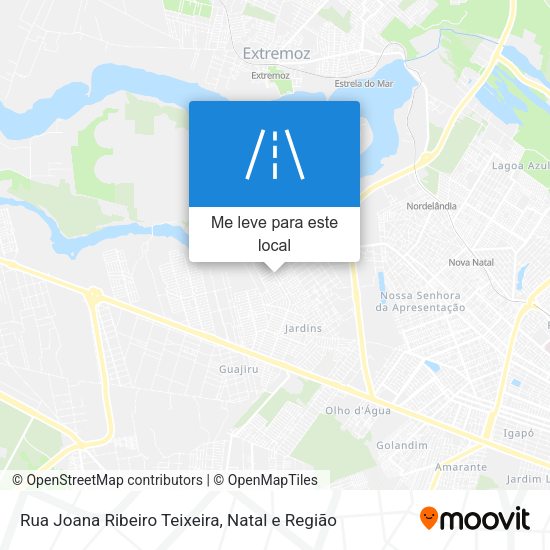 Rua Joana Ribeiro Teixeira mapa