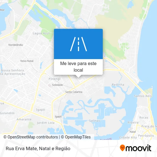 Rua Erva Mate mapa