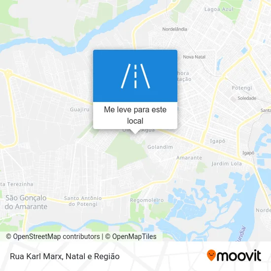Rua Karl Marx mapa
