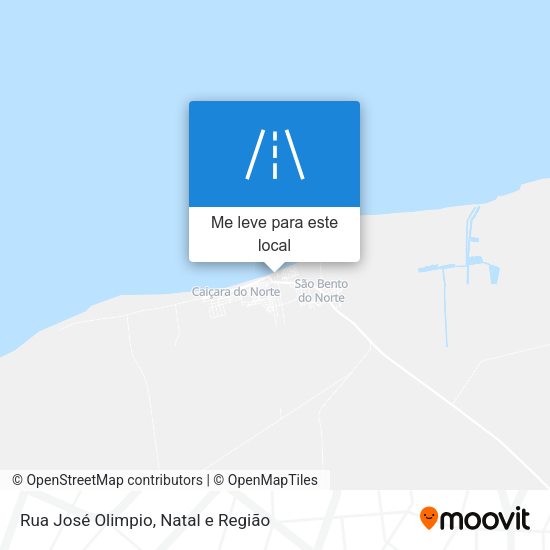 Rua José Olimpio mapa