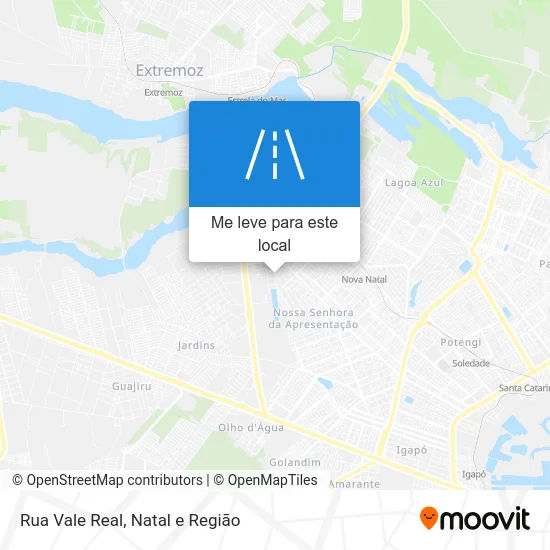 Rua Vale Real mapa