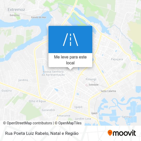 Rua Poeta Luiz Rabelo mapa