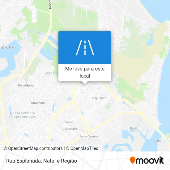 Rua Esplanada mapa