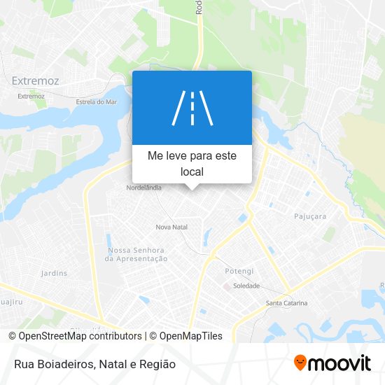 Rua Boiadeiros mapa