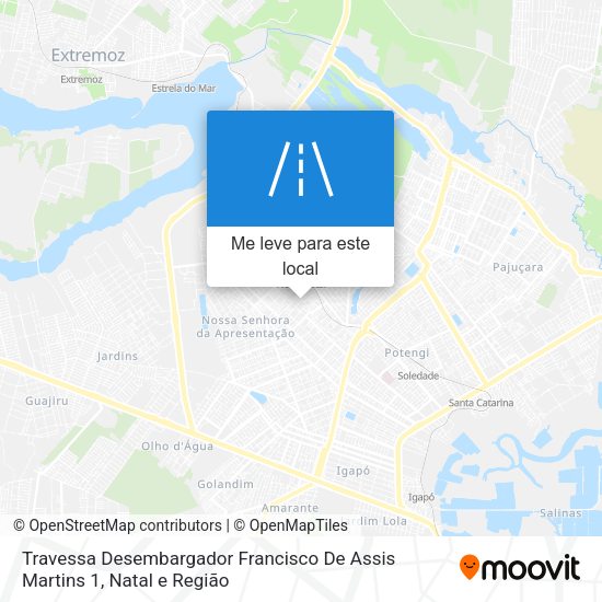 Travessa Desembargador Francisco De Assis Martins 1 mapa