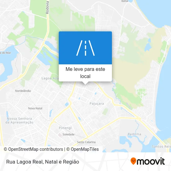 Rua Lagoa Real mapa