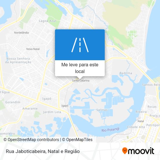 Rua Jaboticabeira mapa