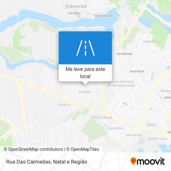 Rua Das Carmelias mapa