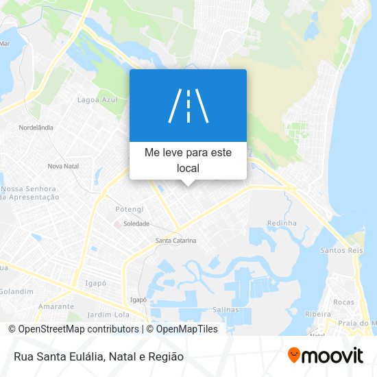 Rua Santa Eulália mapa