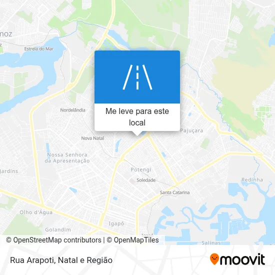 Rua Arapoti mapa