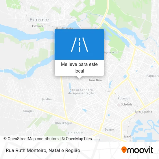 Rua Ruth Monteiro mapa