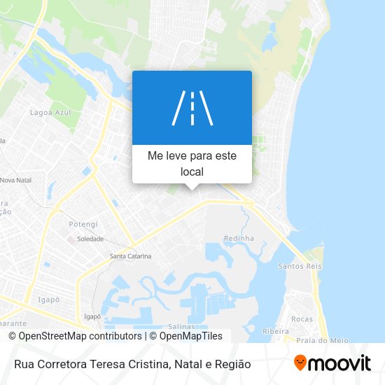 Rua Corretora Teresa Cristina mapa