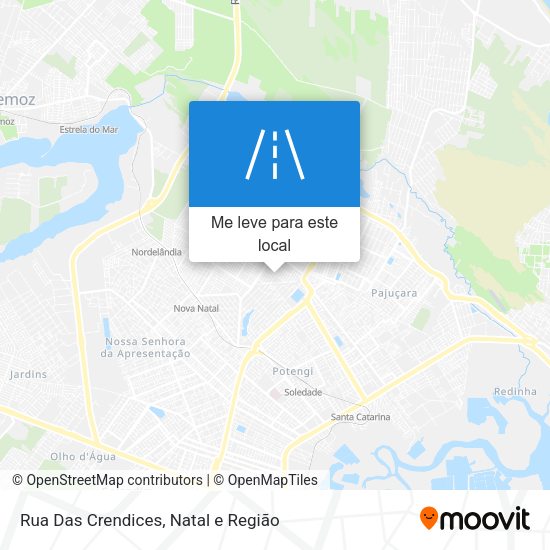 Rua Das Crendices mapa