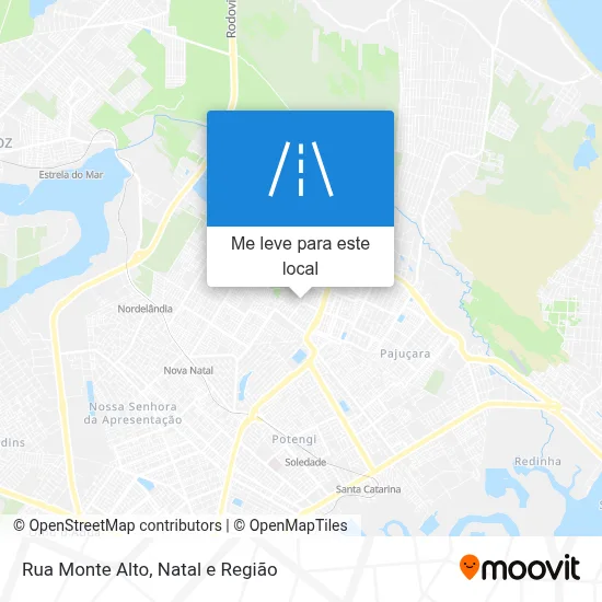 Rua Monte Alto mapa