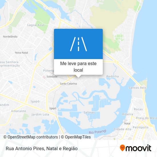 Rua Antonio Pires mapa