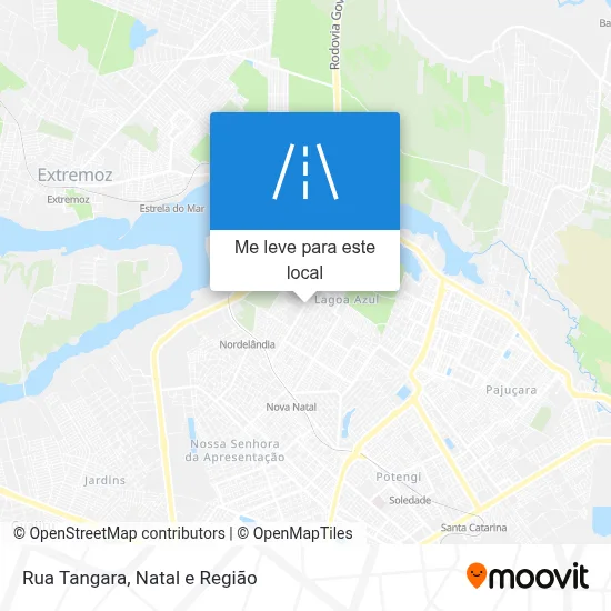Rua Tangara mapa