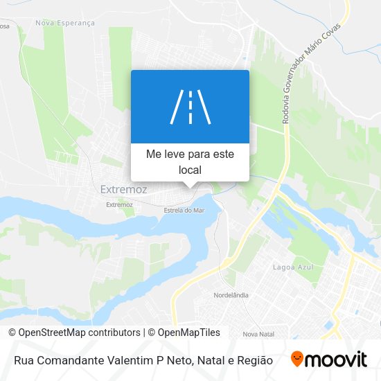 Rua Comandante Valentim P Neto mapa