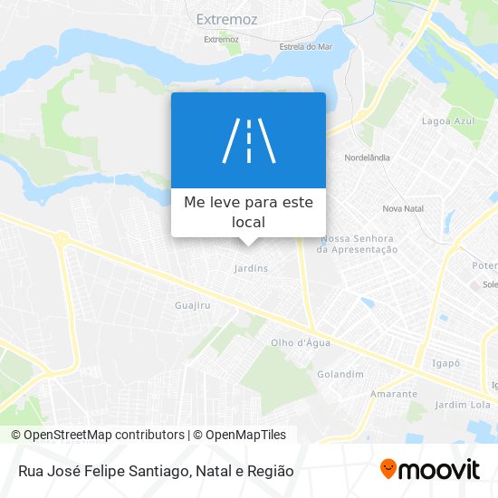 Rua José Felipe Santiago mapa