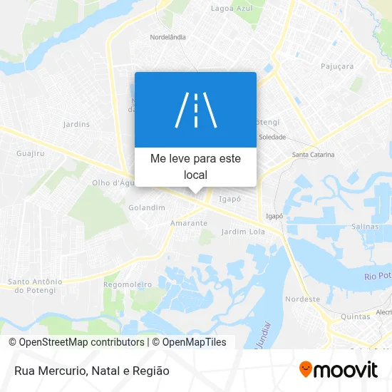 Rua Mercurio mapa