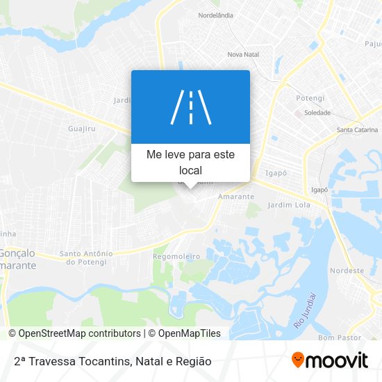 2ª Travessa Tocantins mapa