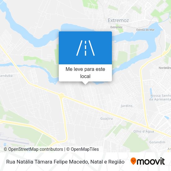 Rua Natália Tâmara Felipe Macedo mapa