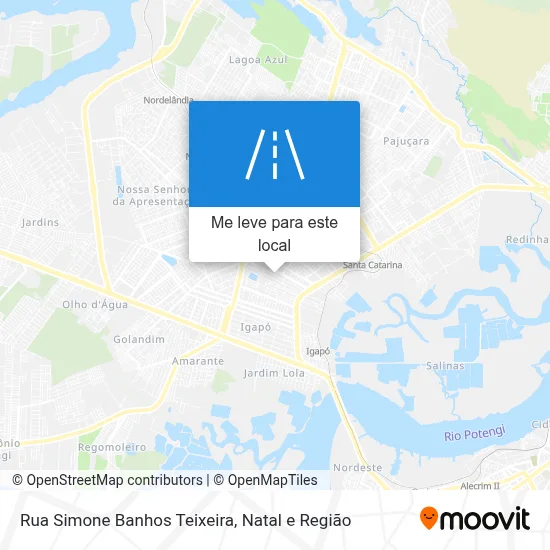 Rua Simone Banhos Teixeira mapa