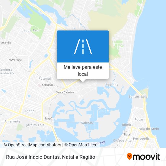 Rua José Inacio Dantas mapa