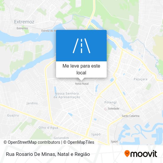 Rua Rosario De Minas mapa