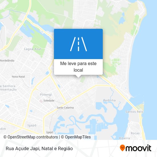 Rua Açude Japi mapa