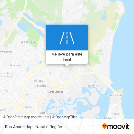 Rua Açude Japi mapa