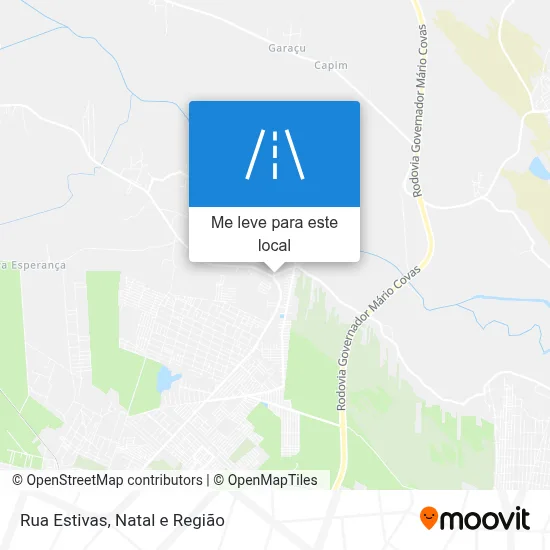 Rua Estivas mapa