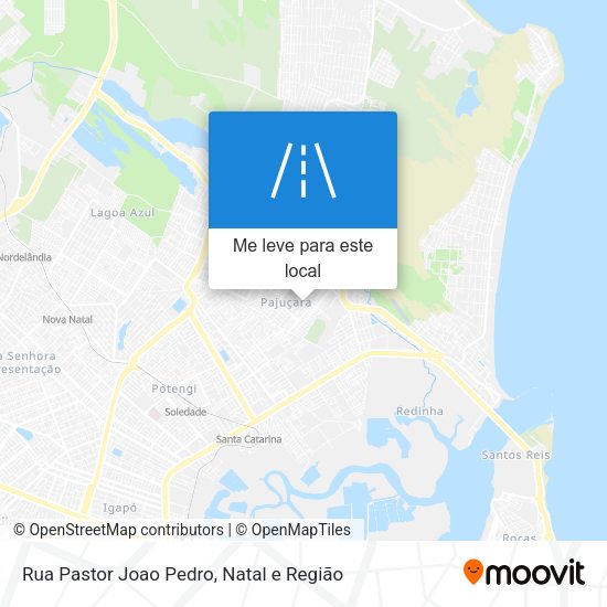 Rua Pastor Joao Pedro mapa